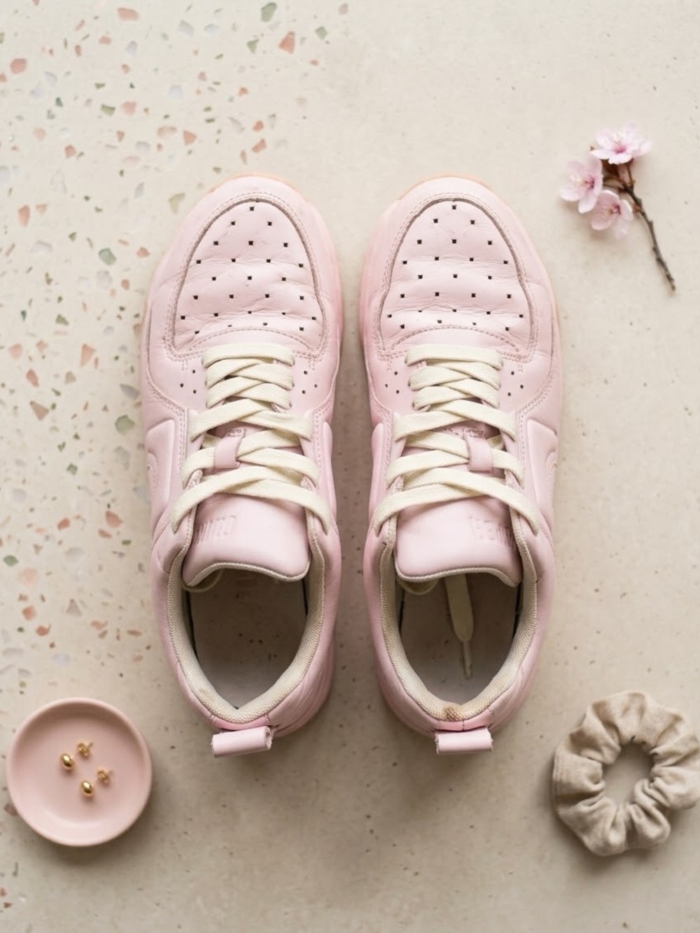 Camper Runner Four Leather Sneakers Light Pink